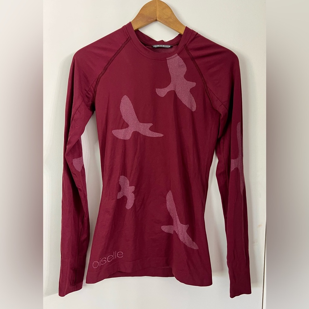 Oiselle Burgundy Knit Top